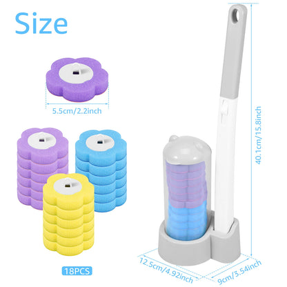 Disposable Toilet Brush Long Handle
