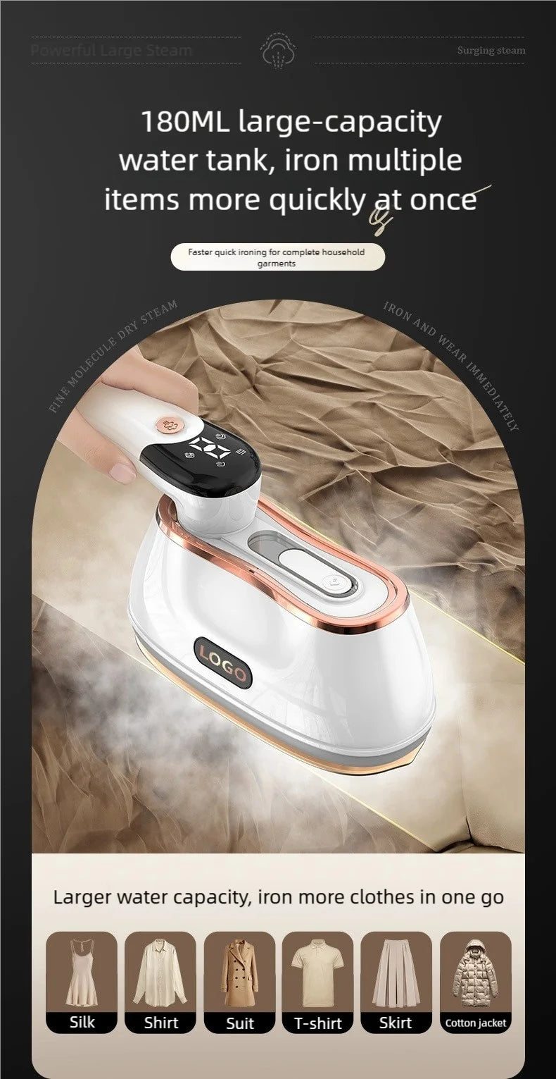 Handheld steam hanging iron