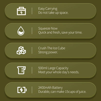 Portable Wireless Fruit Mixers USB