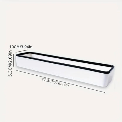 1pc Toilet Bathroom Storage Cabinet Rack Wall Hanging Hole Free Multifunctional Artifact Above Toilet Rack White Shelf Organizer