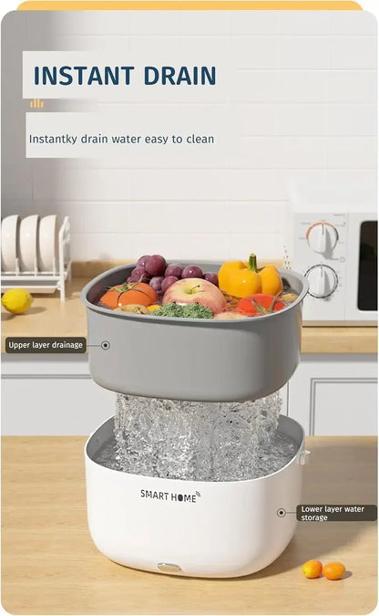 Ultrasonic Fruit and Vegetable Washing Unit
