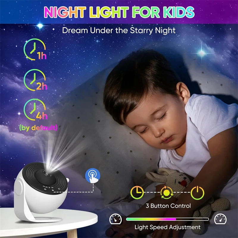 LED Night Light Galaxy Projector Starry Sky
