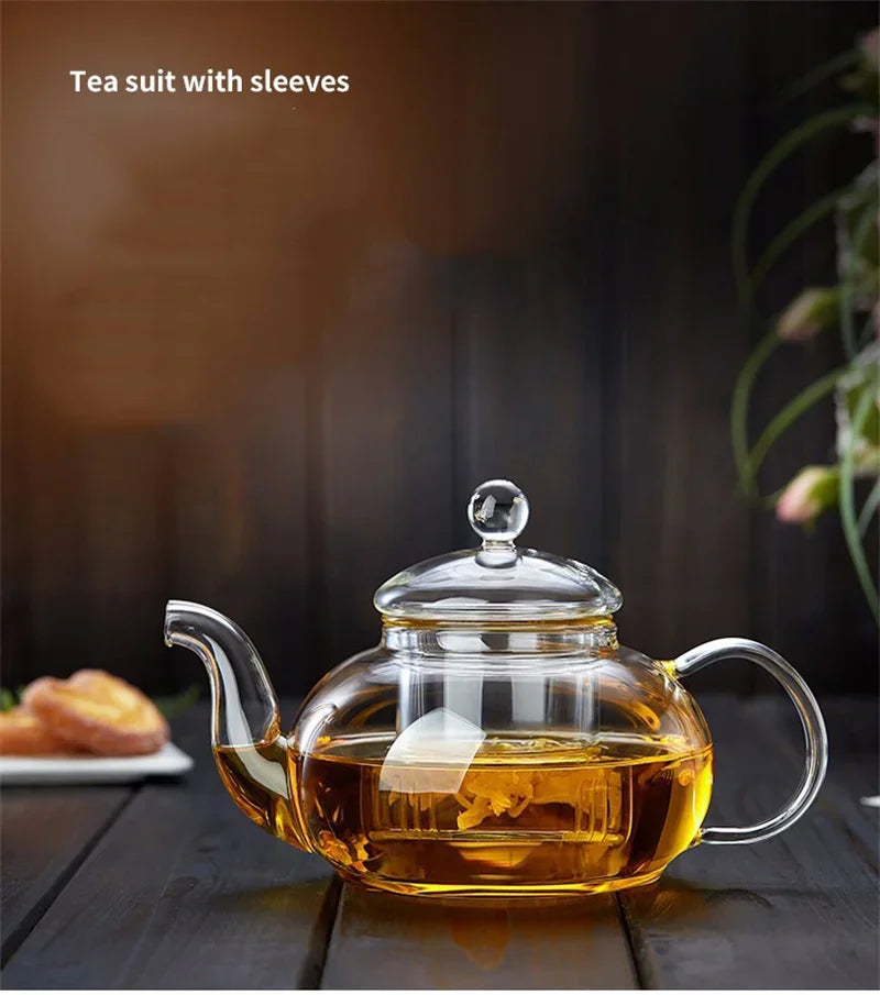 Glass Teapot with Tea Strainer