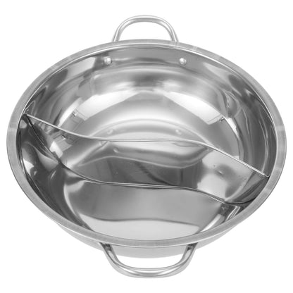 Stainless Steel Twin Divided Double Pot Hotpot Cooker