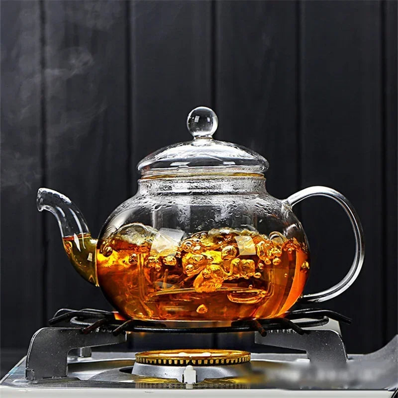 Glass Teapot with Tea Strainer
