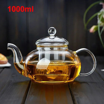 Glass Teapot with Tea Strainer