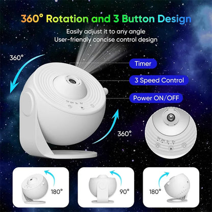 LED Night Light Galaxy Projector Starry Sky
