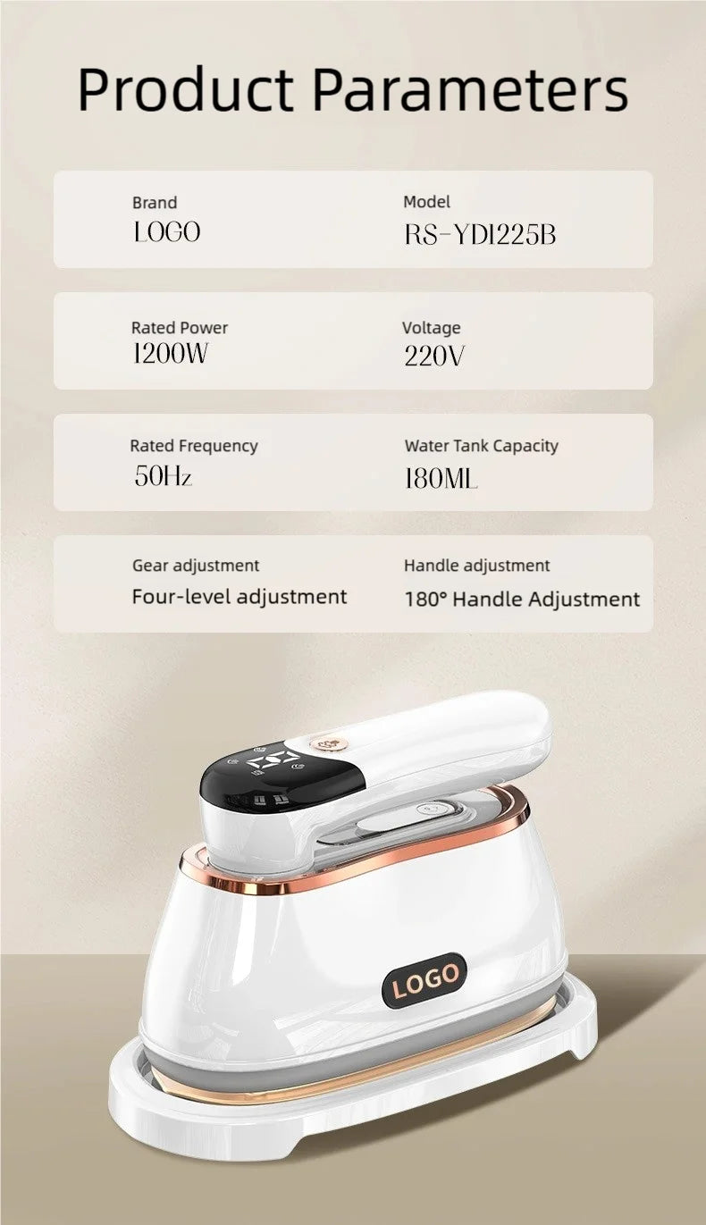 Handheld steam hanging iron