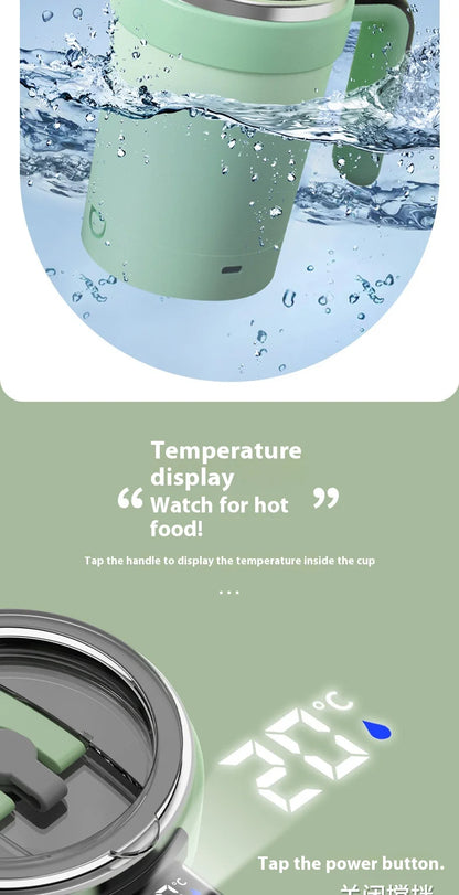 smart temperature-measuring magnetic automatic stirring cup