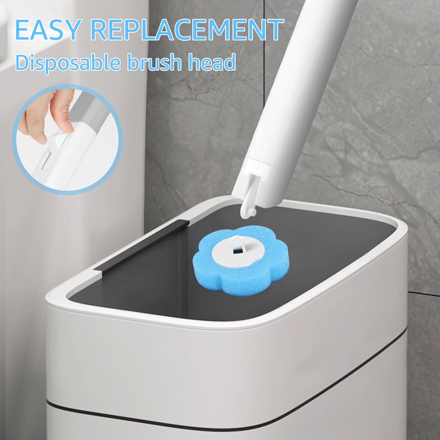 Disposable Toilet Brush Long Handle