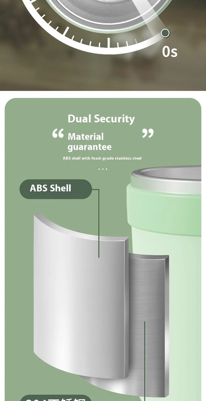 smart temperature-measuring magnetic automatic stirring cup