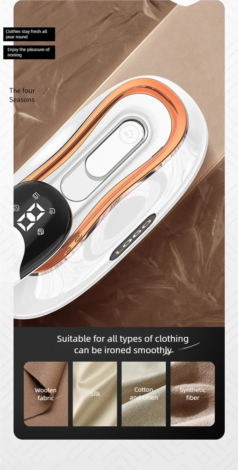 Handheld steam hanging iron