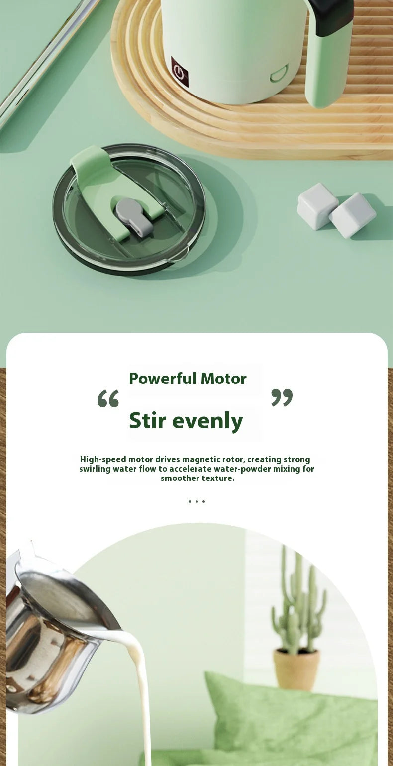 smart temperature-measuring magnetic automatic stirring cup