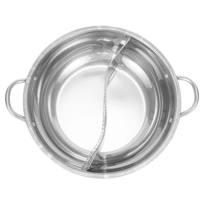 Stainless Steel Twin Divided Double Pot Hotpot Cooker
