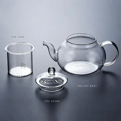 Glass Teapot with Tea Strainer