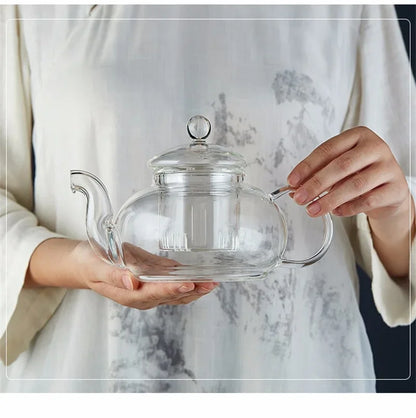 Glass Teapot with Tea Strainer