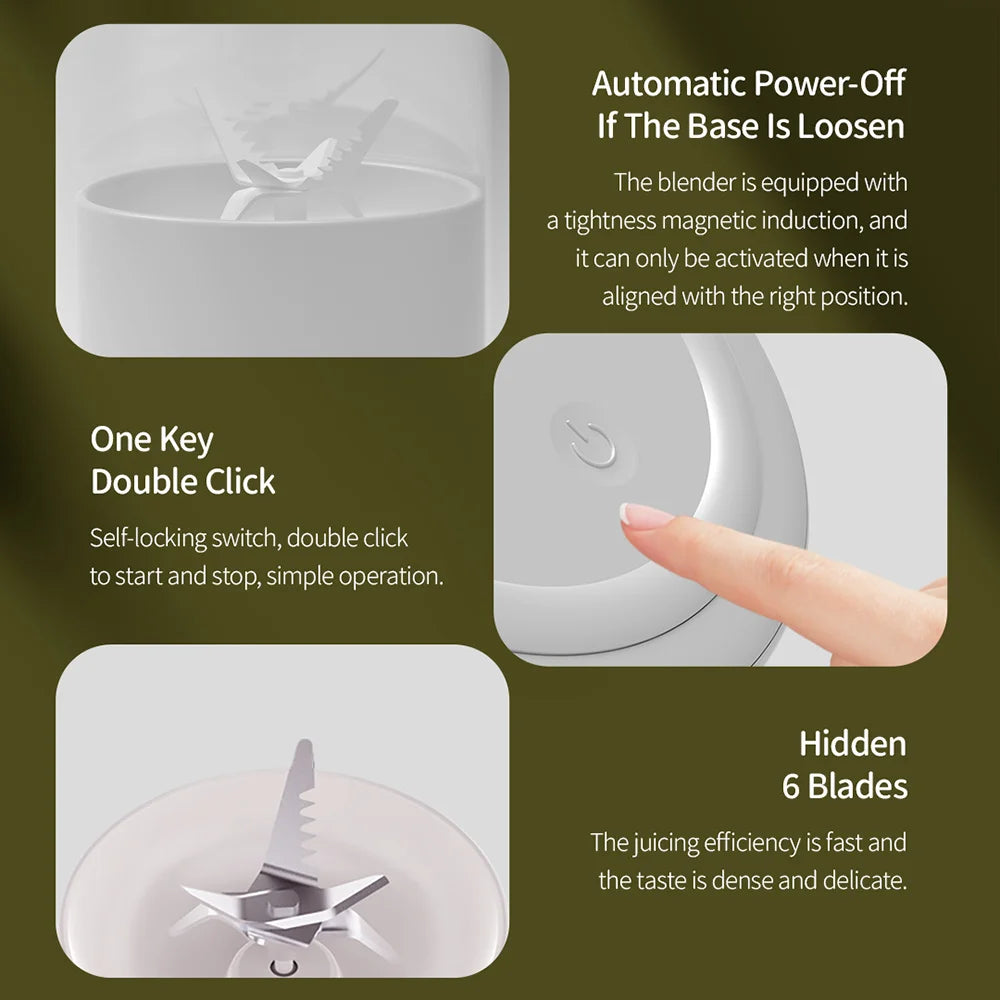 Portable Wireless Fruit Mixers USB