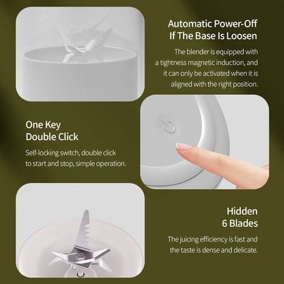 Portable Wireless Fruit Mixers USB