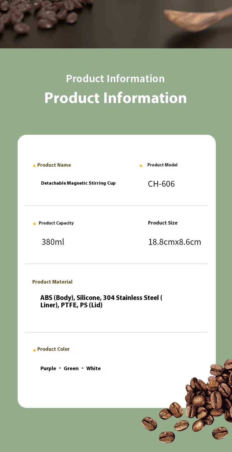 smart temperature-measuring magnetic automatic stirring cup