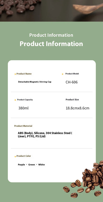 smart temperature-measuring magnetic automatic stirring cup