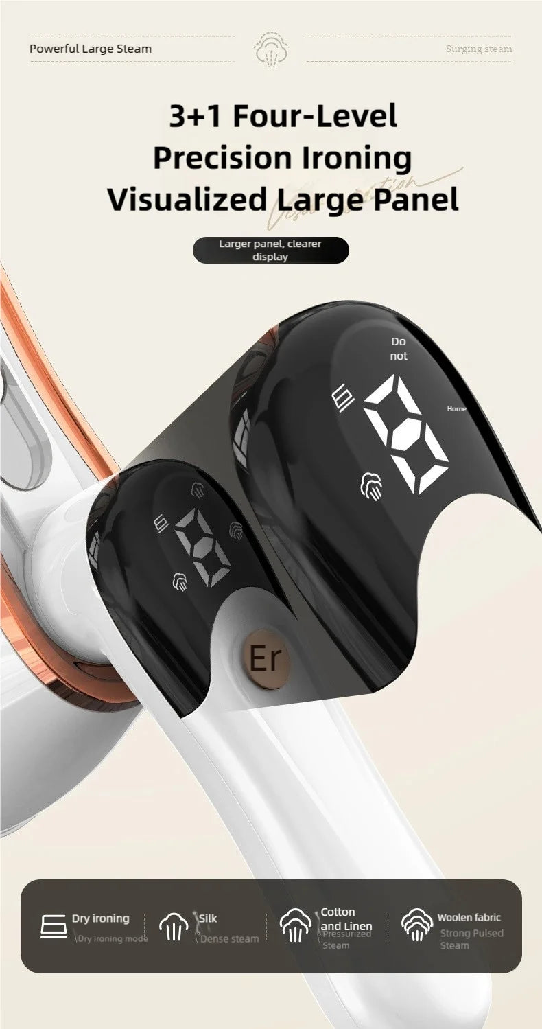 Handheld steam hanging iron