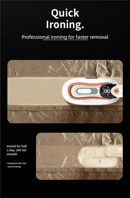 Handheld steam hanging iron