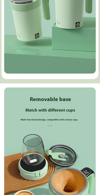 smart temperature-measuring magnetic automatic stirring cup
