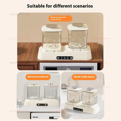 Double Barrel Independent Portable Cleaning Machine Installation-Free Model For Home Dormitories Compact Mini Clothes Cleaner