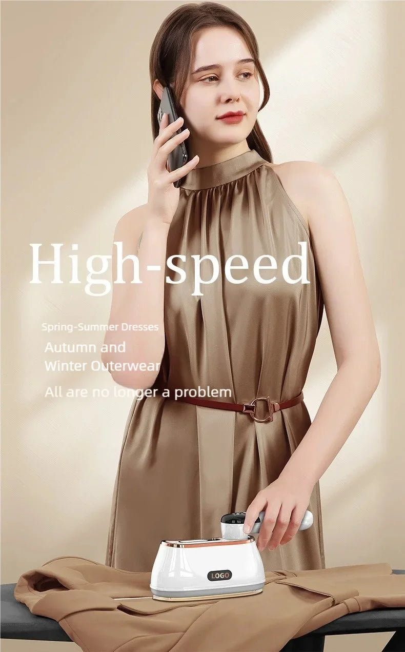 Handheld steam hanging iron