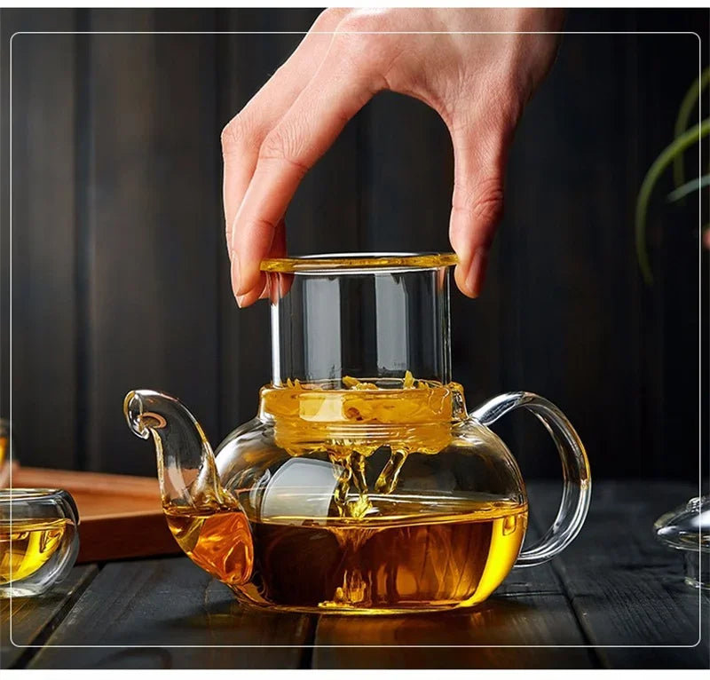Glass Teapot with Tea Strainer