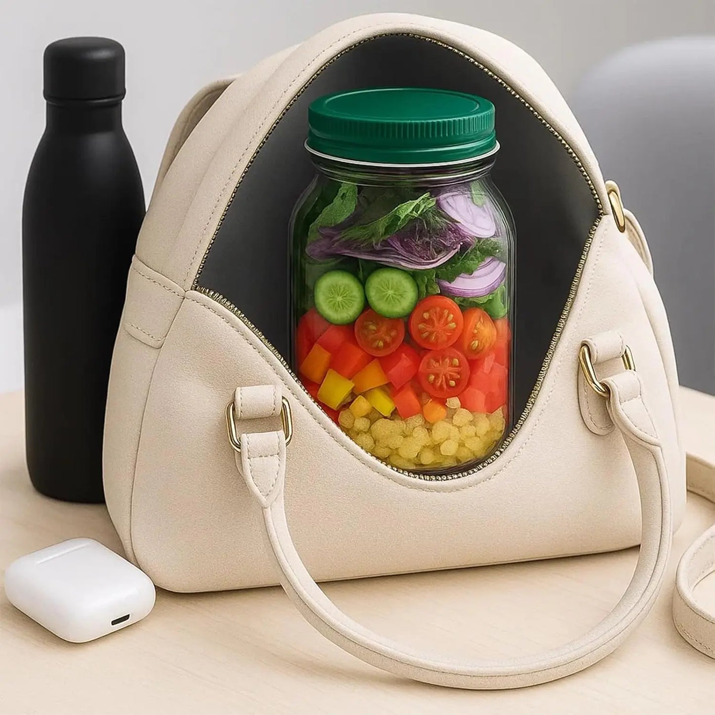Salad Pod Salad Jars with Lids