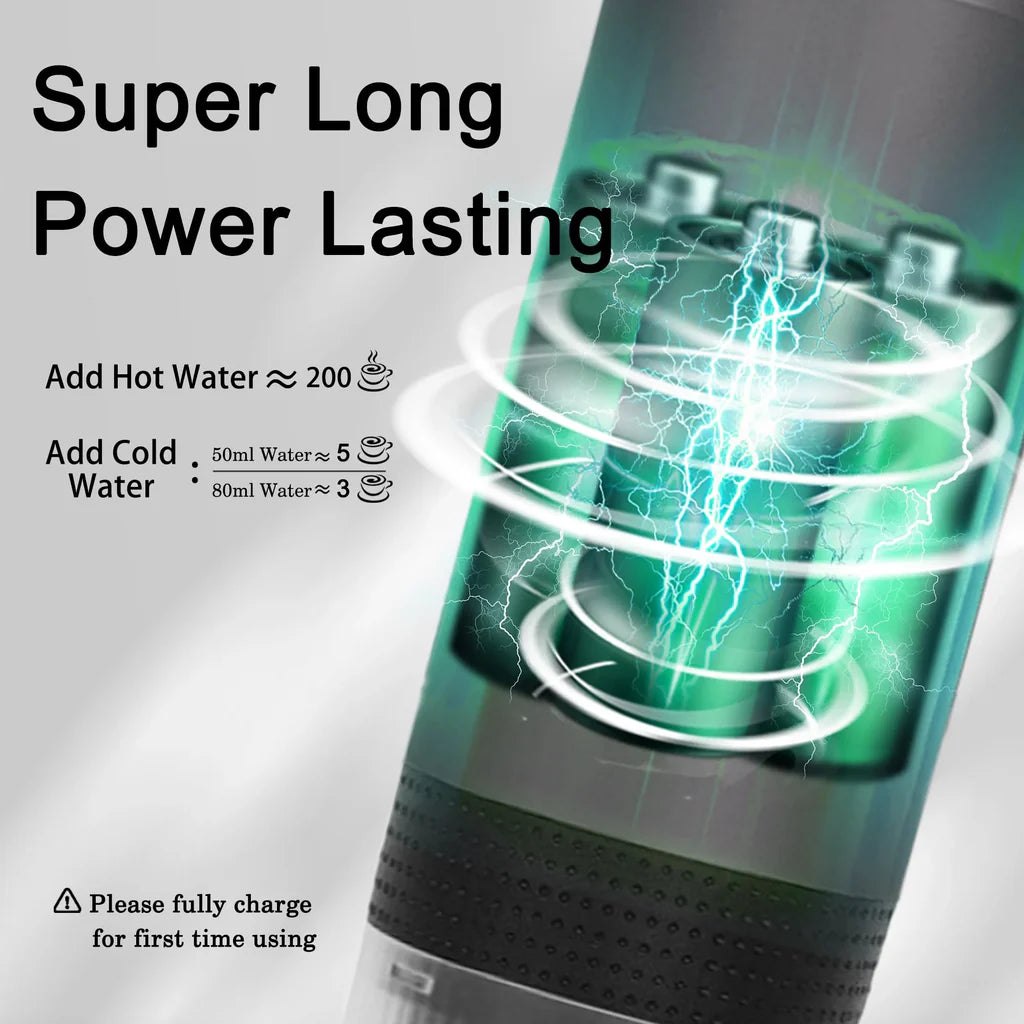 Rechargeable portable espresso machine with Type-C USB charging and long-lasting battery for travel use